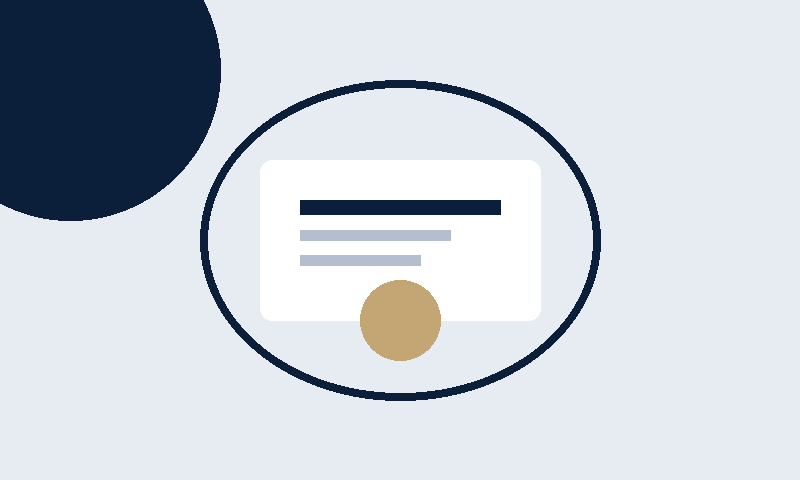 Signed agreement and trust seal illustration